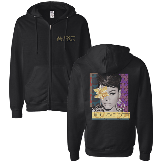 Collage Photo Zip Hoodie